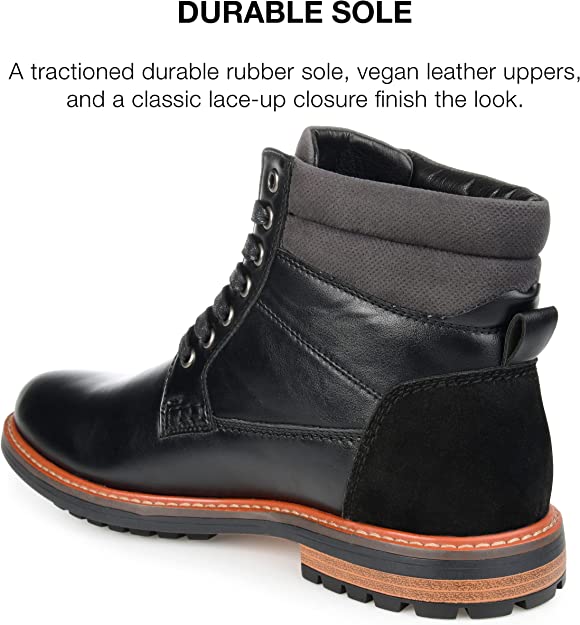Vance Co. Men's Reeves Ankle Boot  Color Black Size 10M