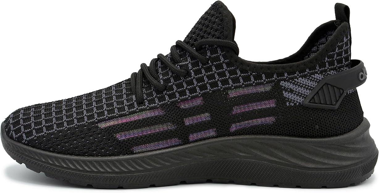 Akademiks Men's Flux Fashion Slip On Sneakers  Black Size 8