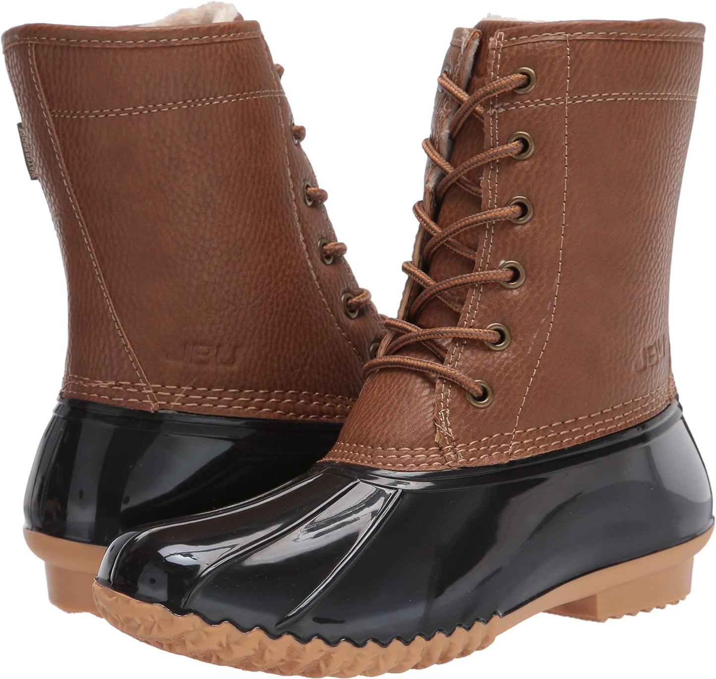 JBU Women's Maplewood Waterproof Rain Mid Calf Boots  Color Chocolate Size 7M