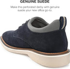Thomas & Vine Men's Desmond Derby Shoe  Color Navy Size 10.5M