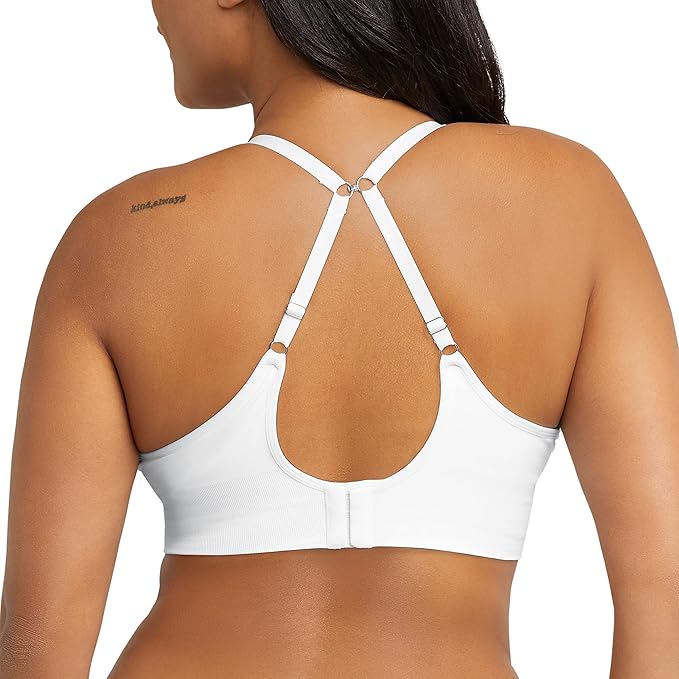 Maidenform M Seamless Lift Bralette Wireless Convertible Bralette  White Size XL