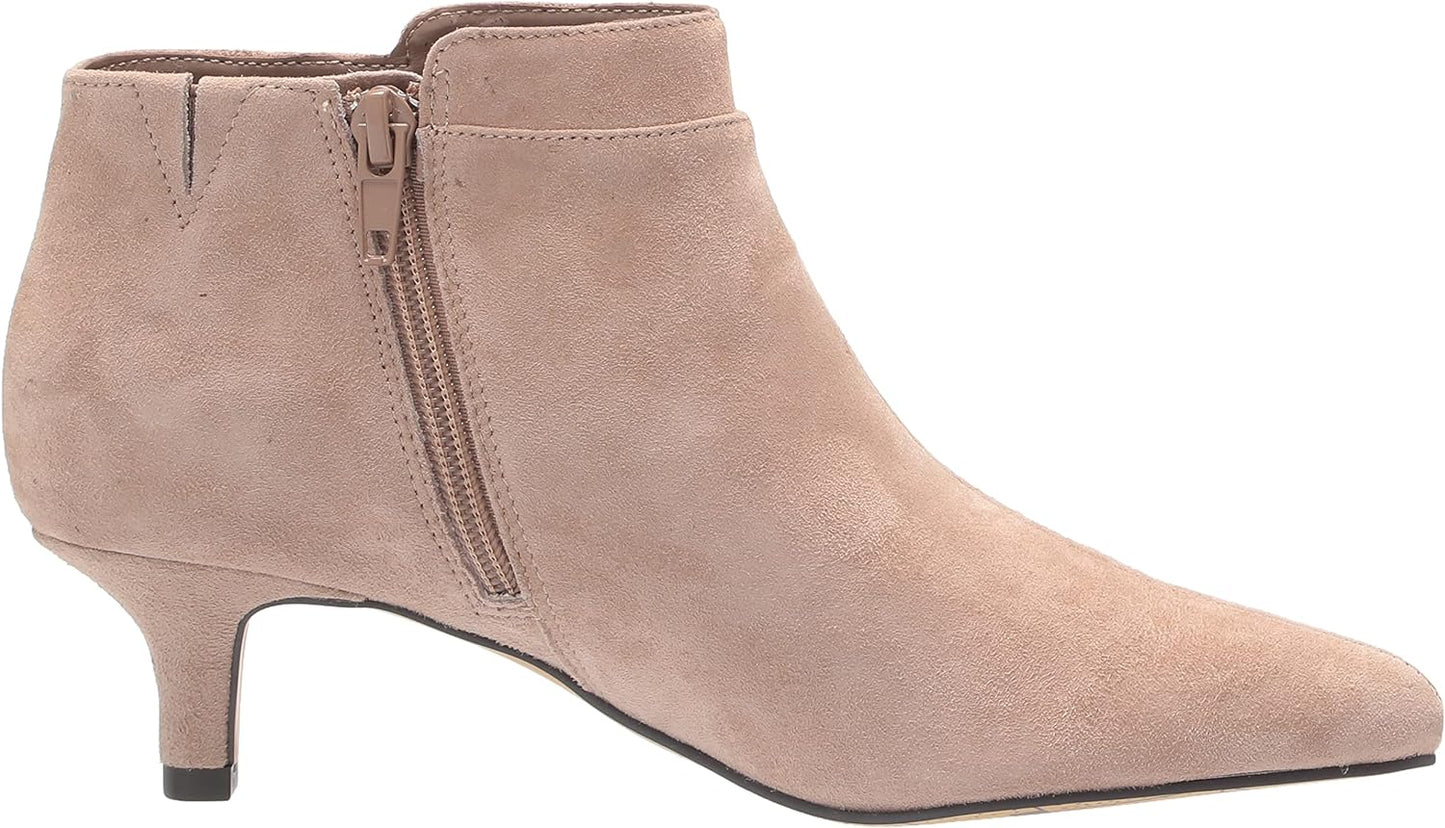 Bella Vita Women's Bindi Dress Fashion Booties  Color Almond Kid Suede Leather Size 6W
