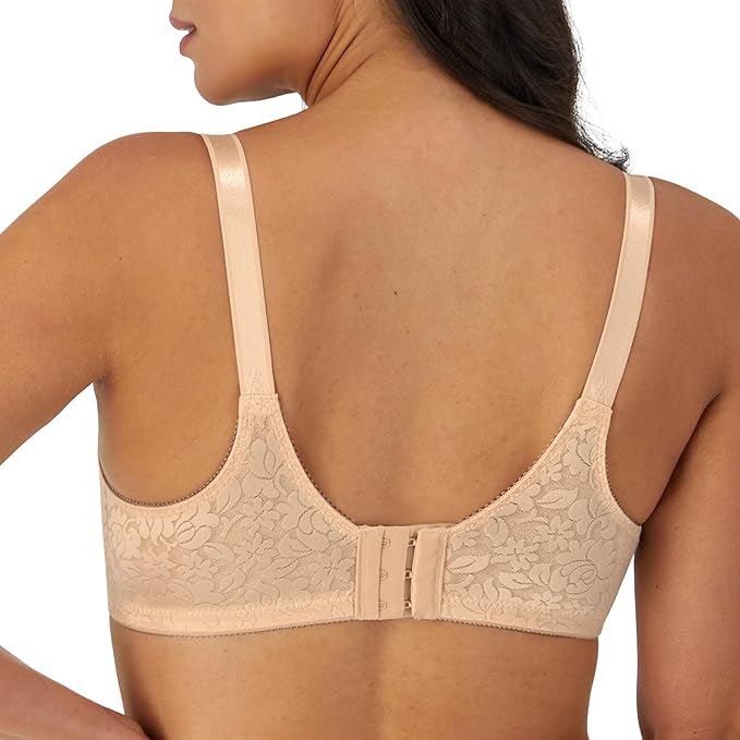 Bali Double Support Spa Closure Wireless Bra  Soft Taupe Nude Size 38DD