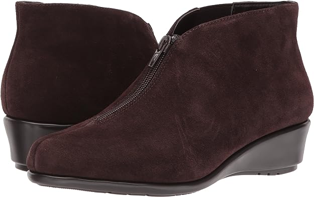 Aerosoles Women's Allowance Ankle Boot  Color Dark Brown Suede Size 5.5M