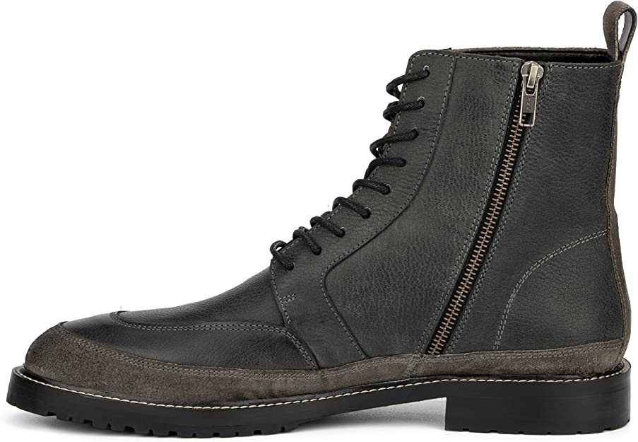 Reserved Footwear Men's Zero  Fashion Motorcycle Casual Boots  Color Black Size 9M