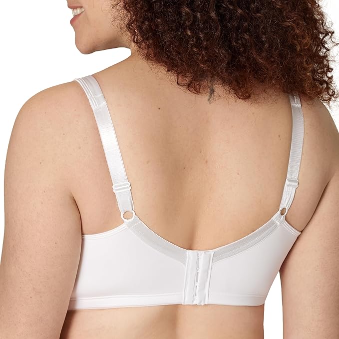 Playtex 18 Hour Silky Smoothing Wireless Full-Coverage T-Shirt Bra  White Size 38DD