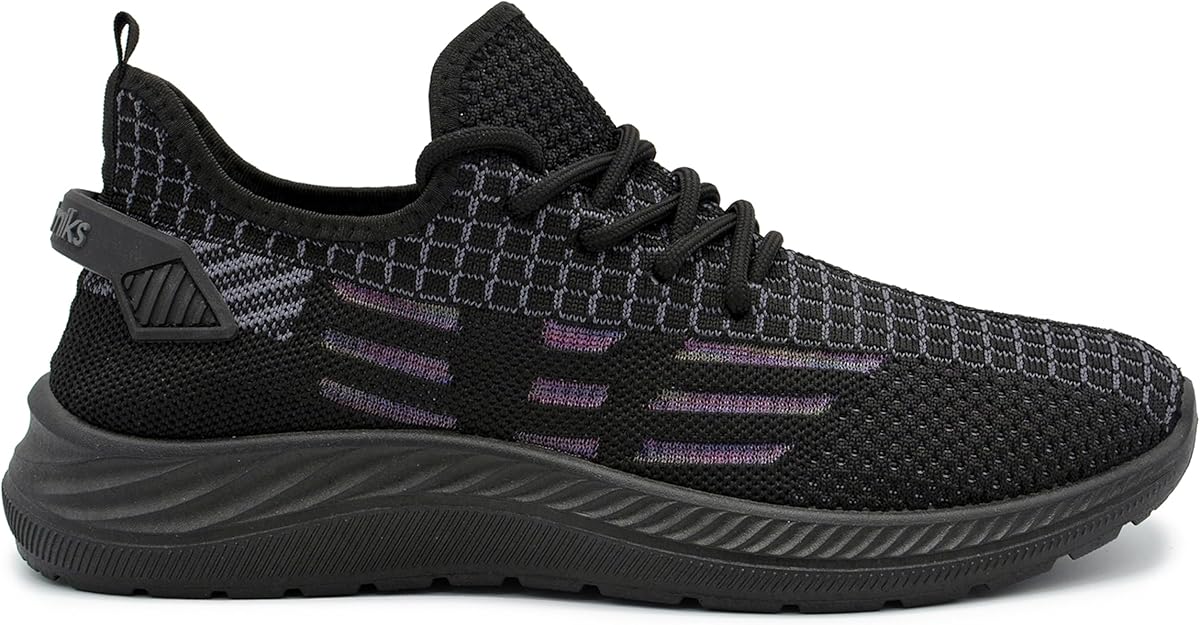 Akademiks Men's Flux Fashion Slip On Sneakers  Black Size 8
