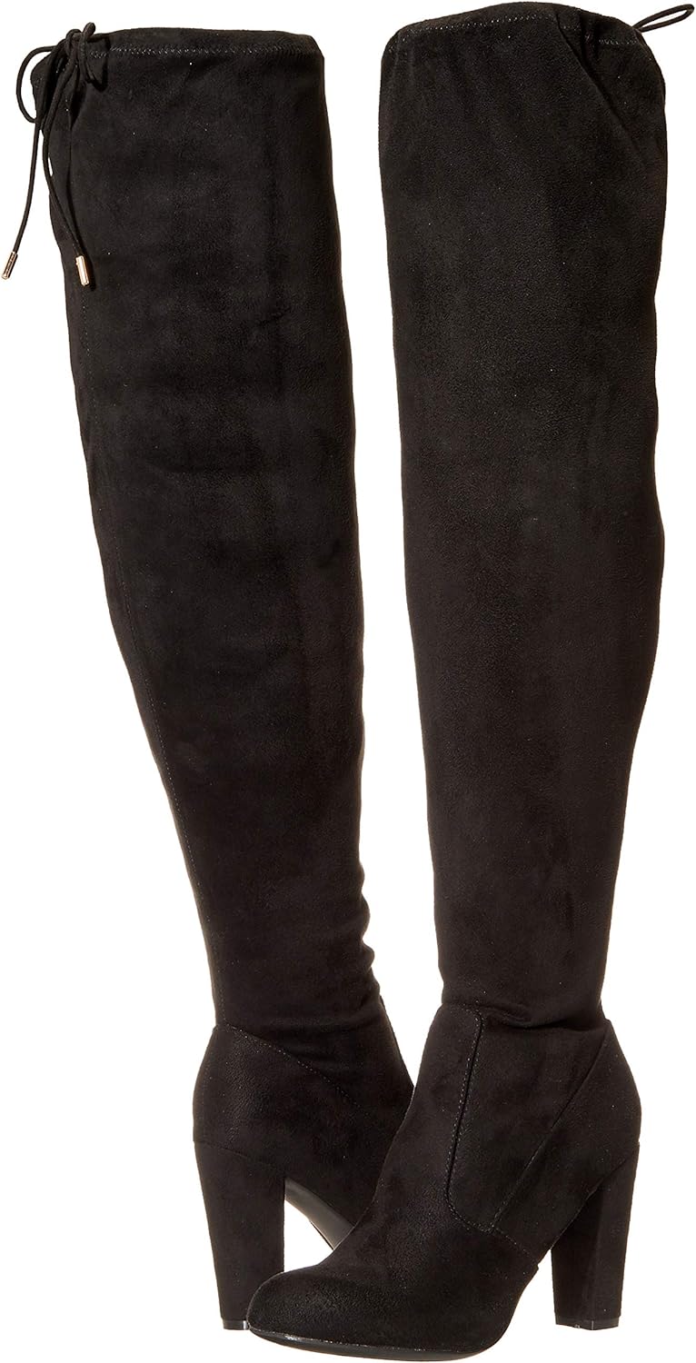 Journee Collection Women's May Wide Calf Knee Boots  Color Black Size 7.5M