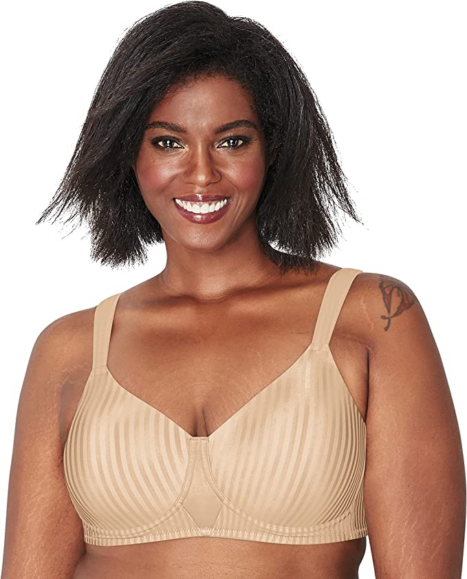 Playtex Women's Secrets Perfectly Smooth Wire-Free Bra  Color Nude Size 36C