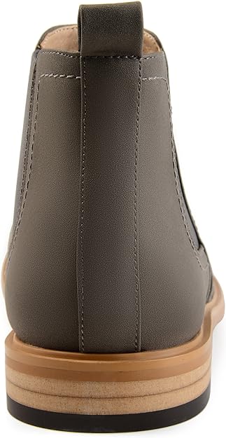 Vance Co. Men's Durant Chelsea Boot  Color Gray Faux Leather Size 10M
