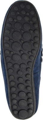 Journee Collection Women's Thatch Vegan Suede Slip-on Loafers  Color Navy Size 7M