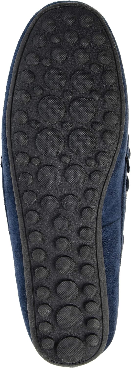 Journee Collection Women's Thatch Faux Suede Slip-on Loafers  Color Navy Size 7M