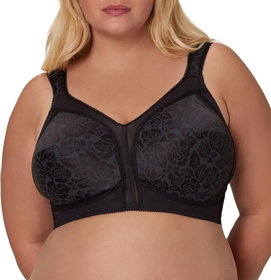 Playtex 18 Hour Original Comfort-Strap Wireless Bra  Black Size 42D