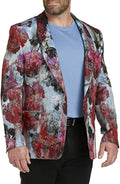 Tallia Mens Vibrante Metallic Sportcoat One-Button Blazer Pink  Color Metallic Size 42R