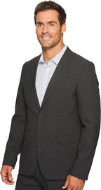 Calvin Klein Men's Slim Fit Button Notch End Bi-Stretch Jacket  Iron Gate Size 2XL