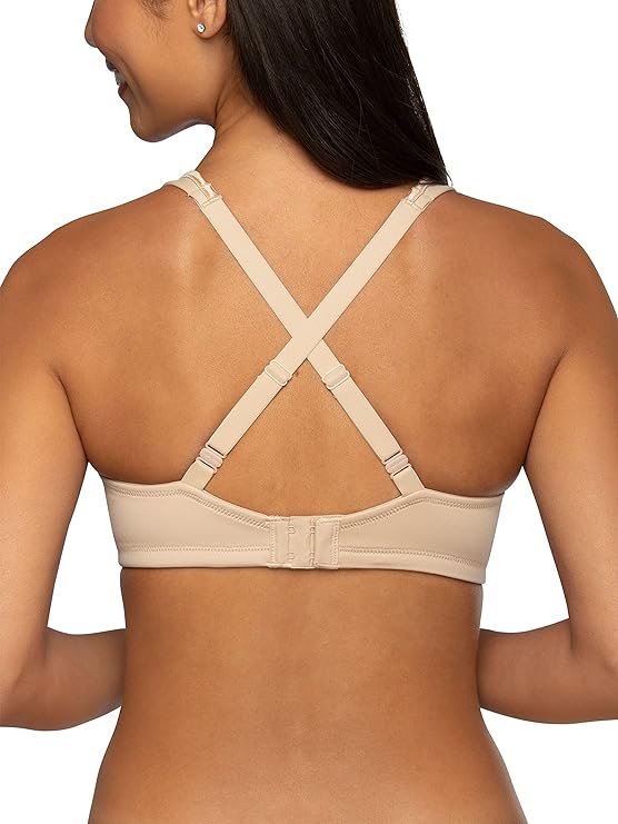 Vanity Fair Body Caress Full Coverage Wirefree Convertible Bra  Neutral Nude Size 36DD