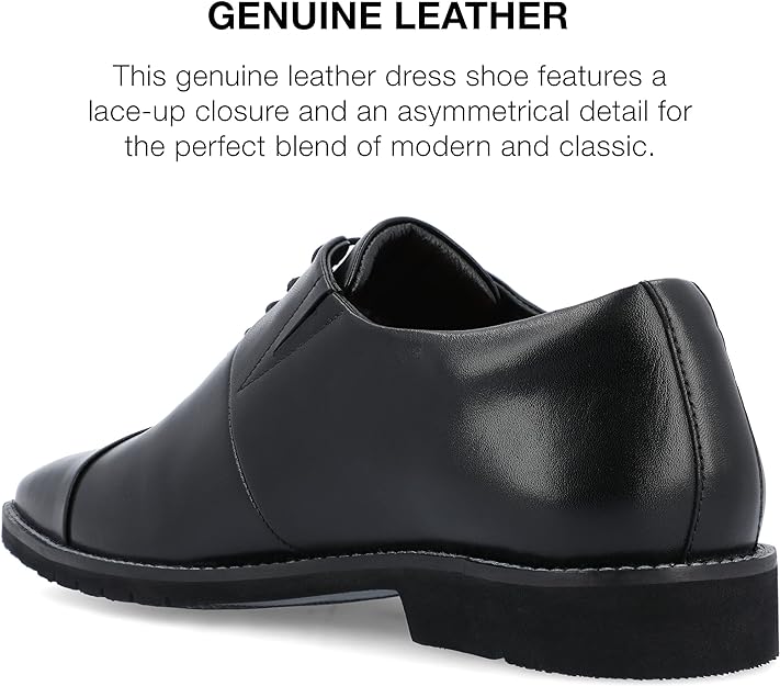 Thomas & Vine Men's Odin Tru Comfort Oxford  Color Black Size 10M