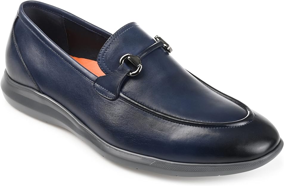 Thomas & Vine Mens Burns Bit Tru Comfort Loafer  Color Navy Size 12M