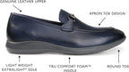 Thomas & Vine Mens Burns Bit Tru Comfort Loafer  Color Navy Size 12M