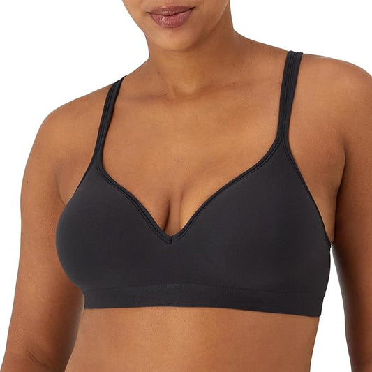 Bali Comfort Revolution Shaping Wireless Bra  Black Size 34D