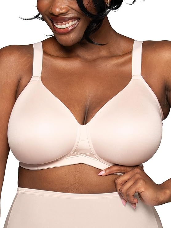 Vanity Fair Beauty Back Full Figure Underwire Bra  Sheer Quartz Size 36C