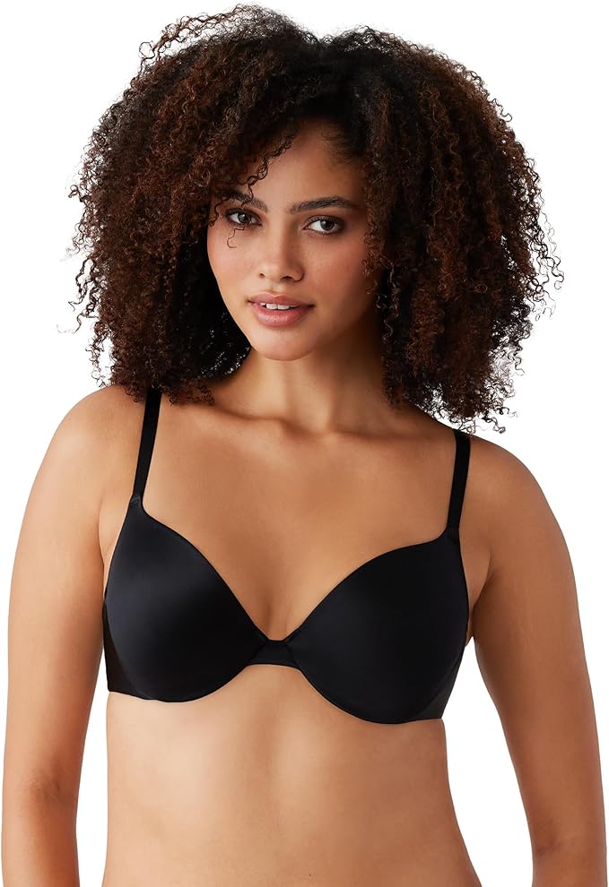 Wacoal Women's Inner Sheen Contour T-Shirt Bra  Black Size 34DDD
