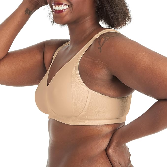 Playtex 18 Hour Seamless Smoothing T-Shirt Bra  Nude Size 38DDD
