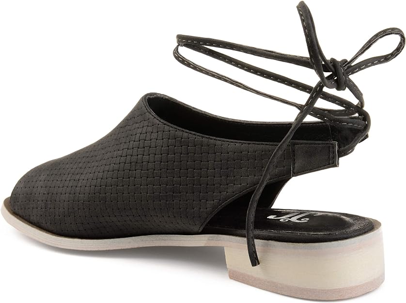 Journee Collection Women's Blanch Bobbi Slingback Sandal  Color Black Size 9M