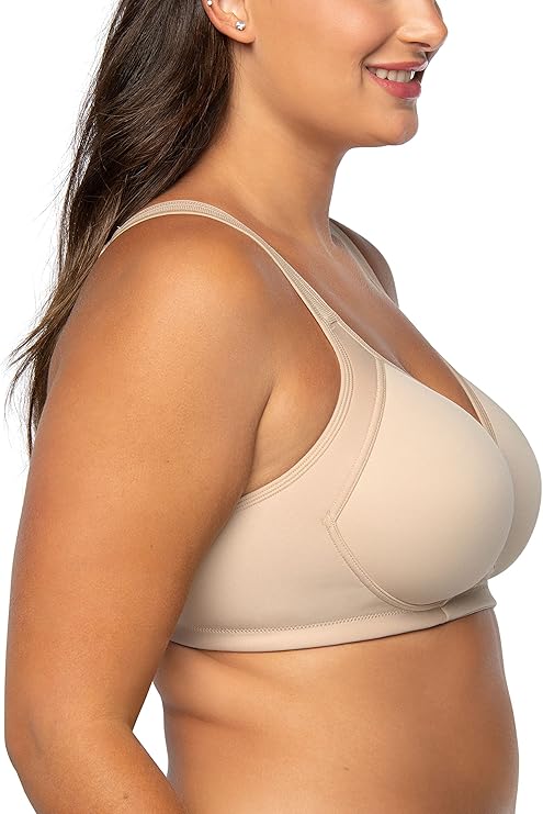 Vanity Fair Full-Figure Wireless Sports Bra  Color Damask Neutral Nude Size 40D