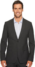 Calvin Klein Men's Slim Fit Button Notch End Bi-Stretch Jacket  Iron Gate Size 2XL