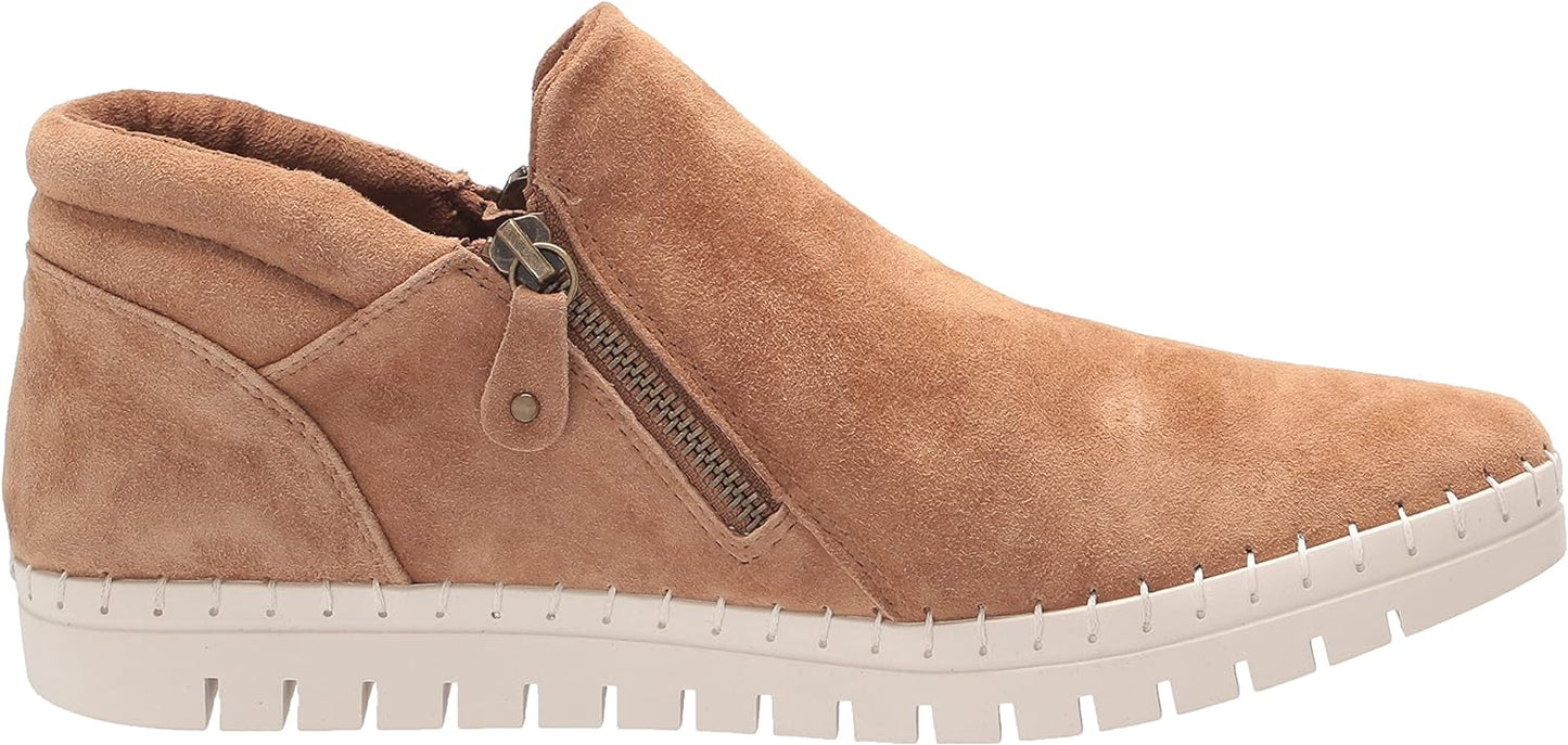 Bella Vita Women's Camberly Sport Booties  Color Saddle Kid Suede Leather Size 8.5W