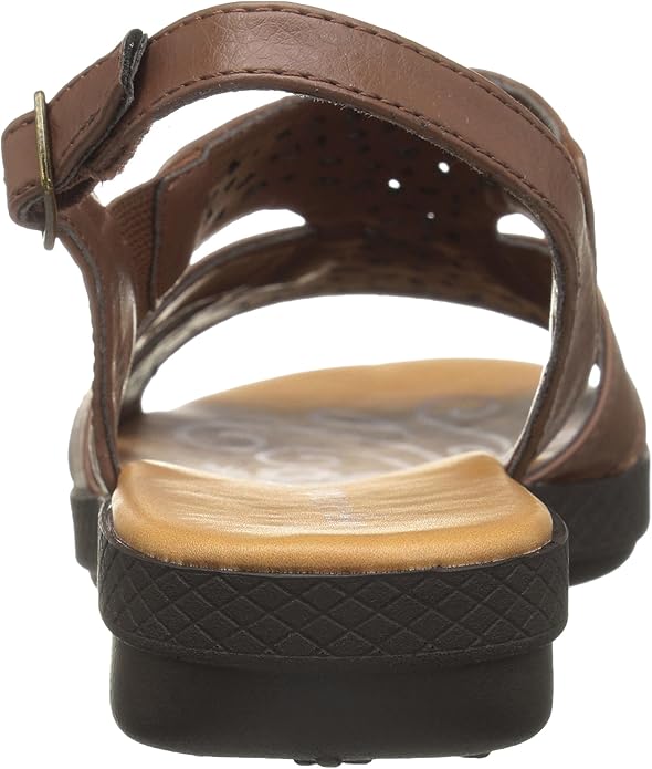 Easy Street Women's Bolt Flat Sandal  Tan Size 9