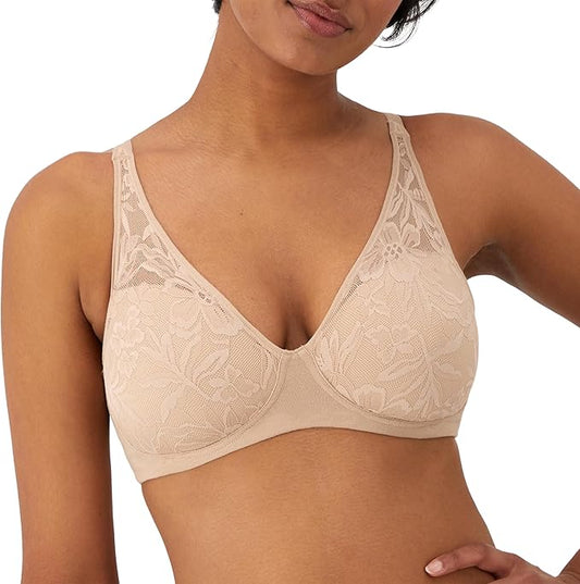 Bali Women's Breathe Wireless T-Shirt Bra  Almond Size XL