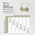 Bali Double Support Spa Closure Wireless Bra  Soft Taupe Nude Size 38DD