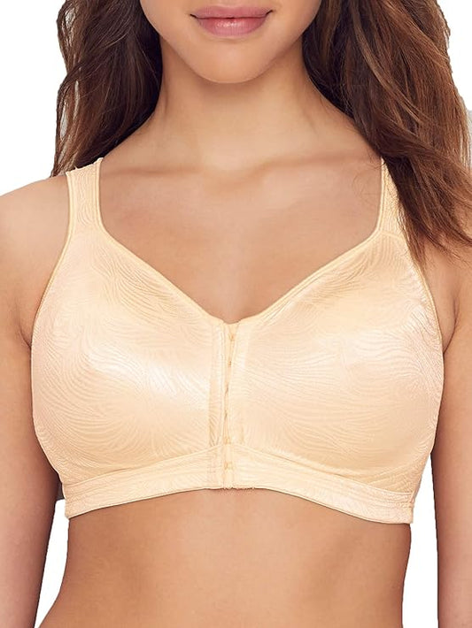 Playtex Wire-Free 18-Hour Full Coverage Posture Bra  Light Beige Nude Size 40D
