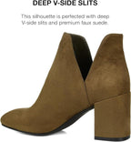 Journee Collection Women's Gwenn  Round Toe Booties  Color Olive Size 5.5M
