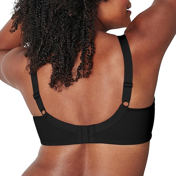 Playtex Women's 18 Hour Smoothing Minimizer Bra  Black Size 38DD