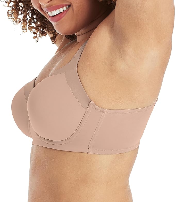 Playtex Women's Secrets Shapes Support Balconette Bra  Evening Blush Size 42C