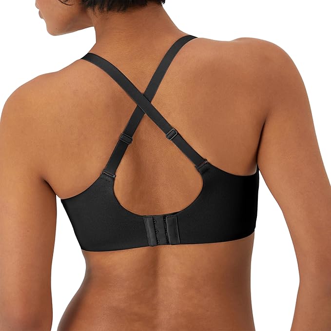Bali Women's Breathe Wireless Modal T-Shirt Bra  Black Size M