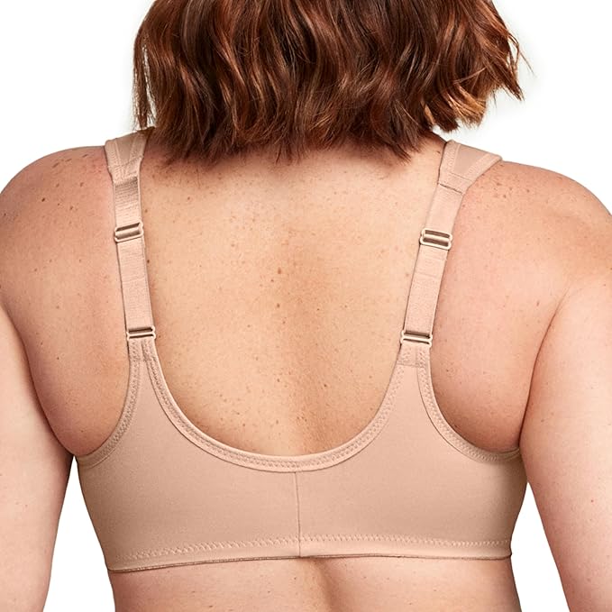 Glamorise Full Figure Wonderwire Front-Closure Underwire Bra  Cafe Size 34DD
