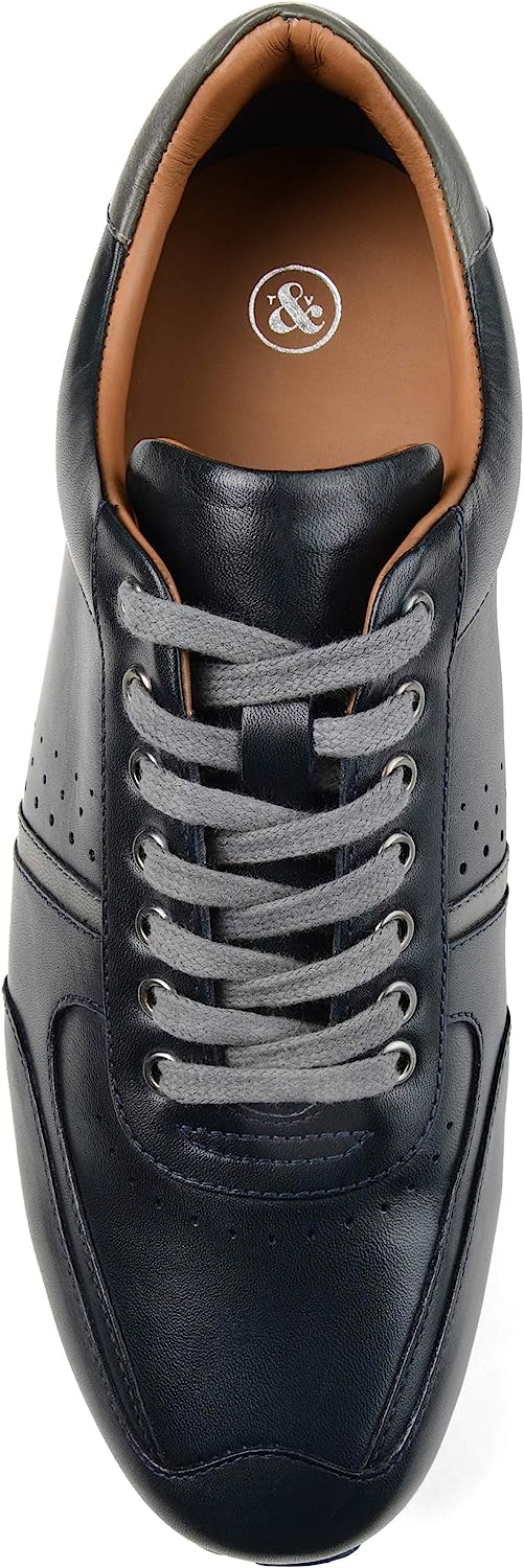 Thomas & Vine Men's Fenway Low Top Sneakers  Navy Size 9.5