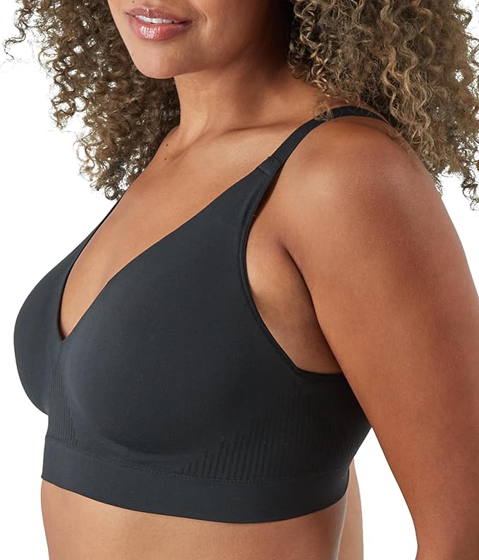 Bali Comfort Revolution Modern Seamless Wirefree Bra  Black Size 2XL