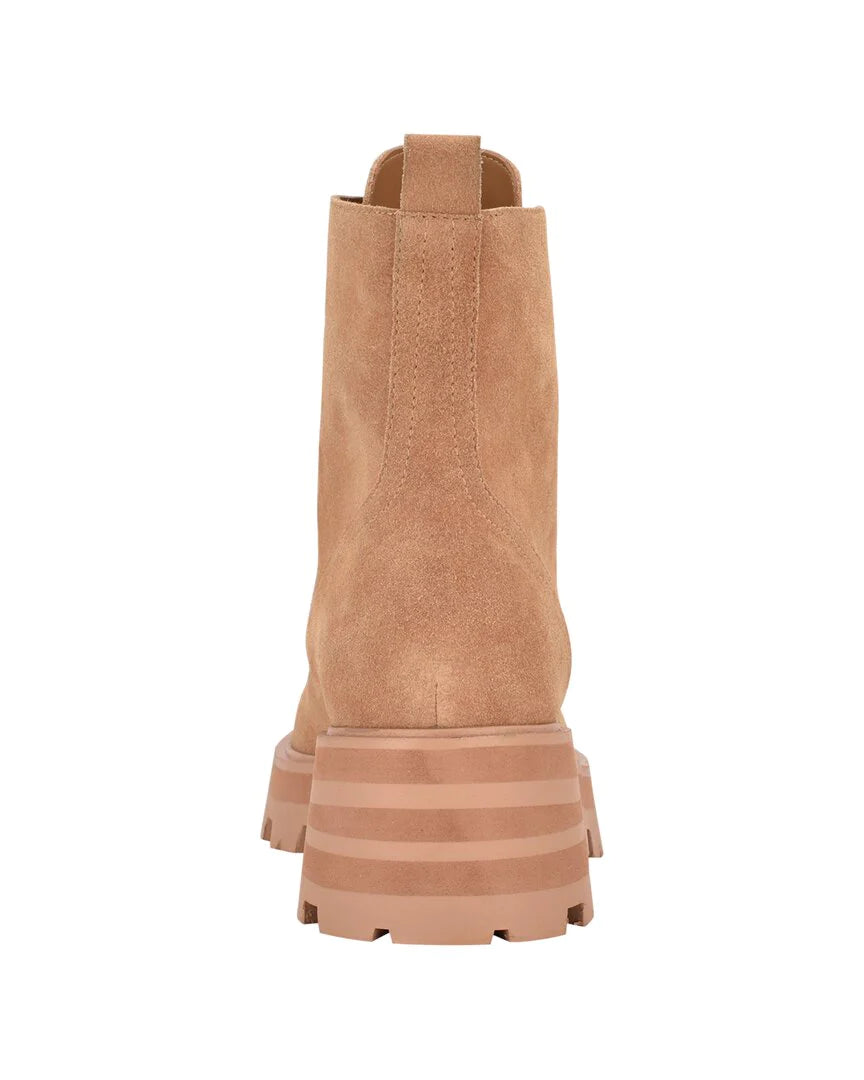 Marc Fisher Lucien Leather Boot Color Light Natural Size 8.5M