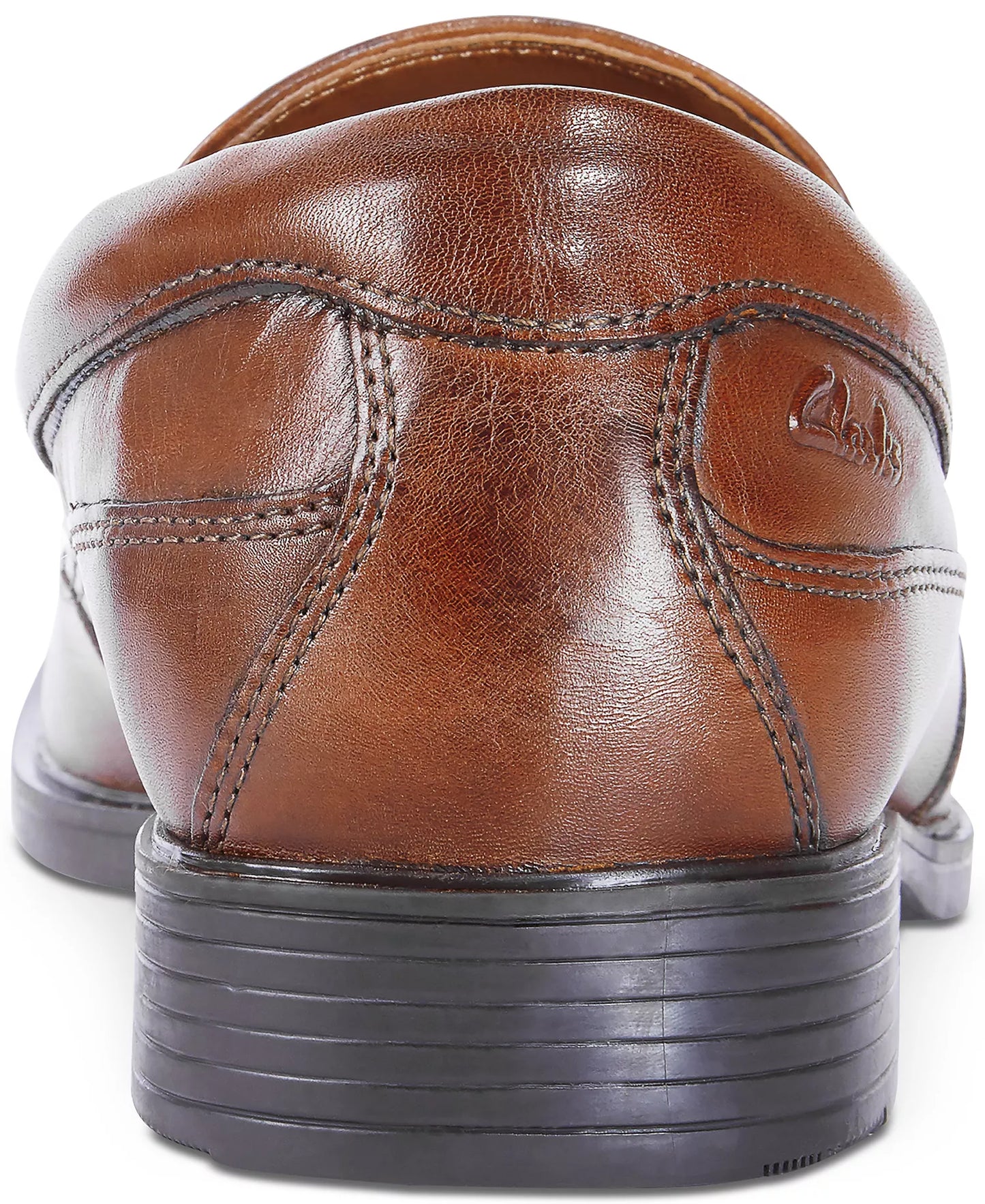 Clarks Men's Tilden Free Loafers  Dark Tan Leather Size 12W