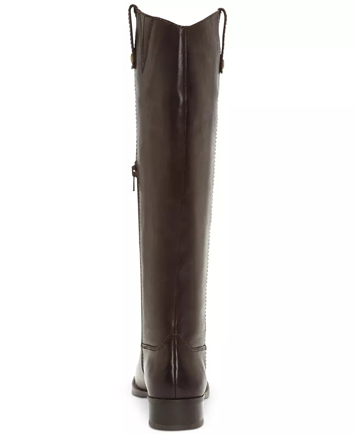 INC International Concepts Fawne Leather Closed Toe Boots  Color Chocolate Size 6M
