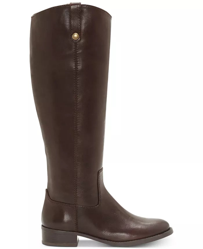 INC International Concepts Fawne Leather Closed Toe Boots  Color Chocolate Size 6M