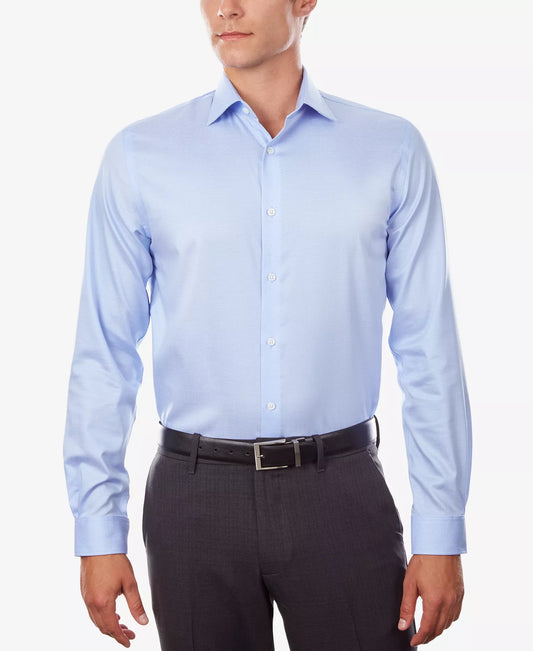 MICHAEL KORS Men's Regular Fit Comfort Stretch Dress Shirt  Powder Blue 16.5 32/33