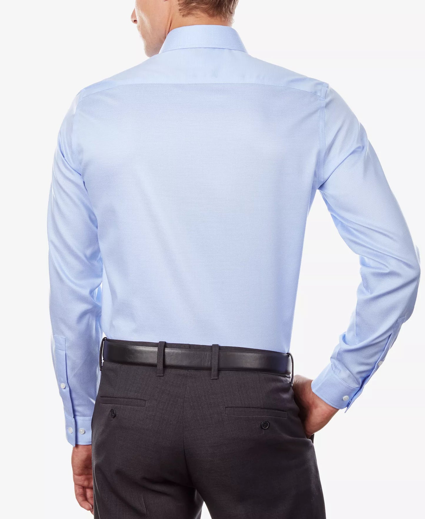 MICHAEL KORS Men's Regular Fit Comfort Stretch Dress Shirt  Powder Blue 16.5 32/33