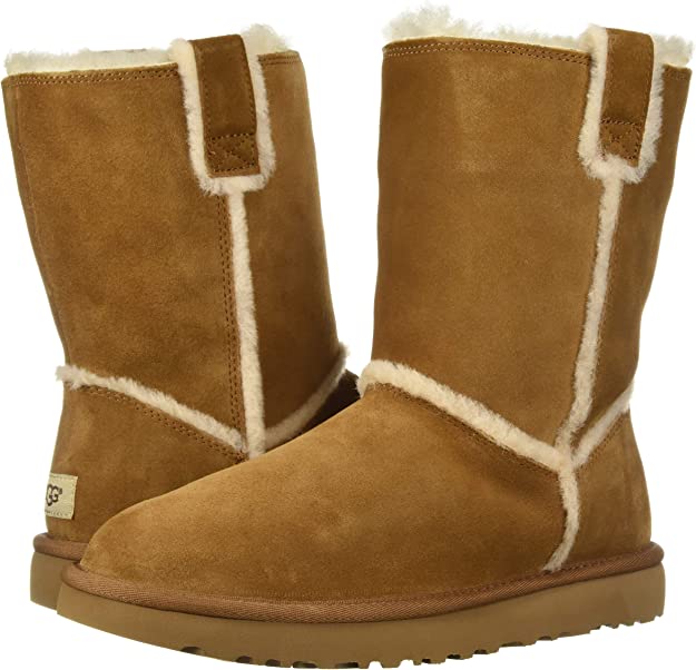 UGG Women's Classic Short Spill Seam Boot  Color Brown Size 11M