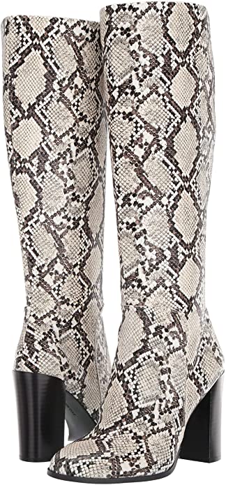 Kenneth Cole New York Women's Justin Riding Boots  Color Black/Off White Size 8.5M